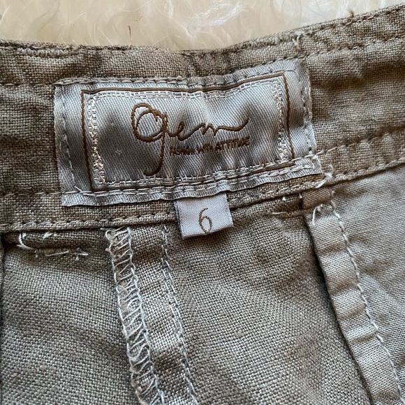 EUC Gem Vintage women’s 3/4 cargo linen pants in SZ 6!!! - Picture 5 of 6